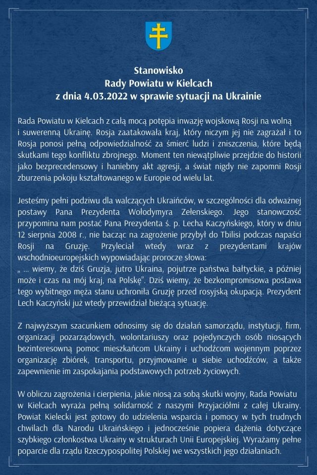 Stanowisko Rady Powiatu